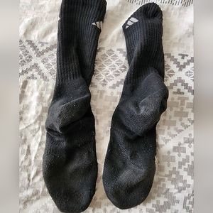 Heavily Used Adidas Socks Black
